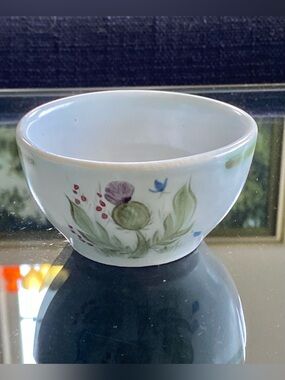 Buchan Thistleware Pottery Small Open Sugar Bowl Made in Scotland Marked 189/5